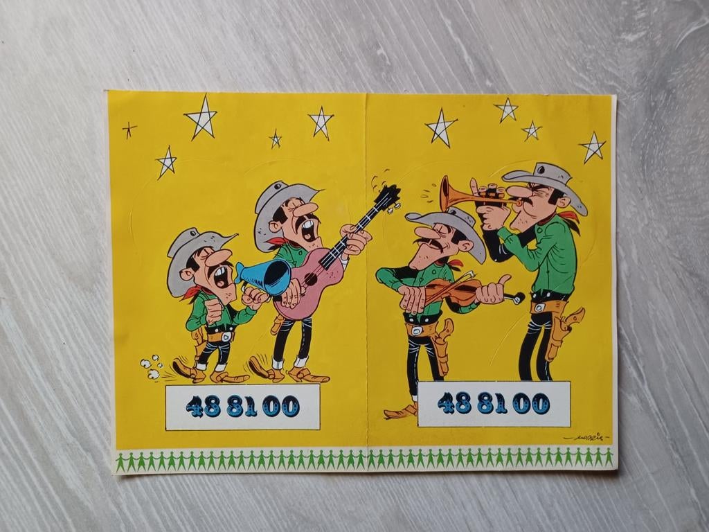 2 stickers De Daltons - Opération 48.81.00, Ophalen of Verzenden