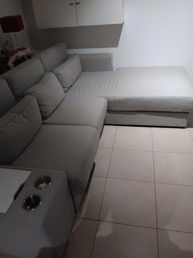 Hoekzetel loungchaire, Huis en Inrichting, Ophalen, Zo goed als nieuw, Stof