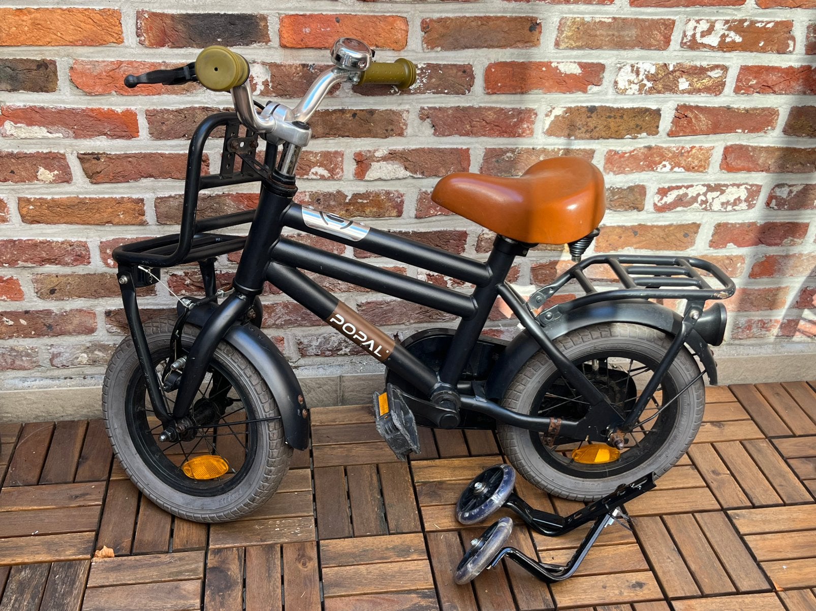 Kinderfiets 12 inch met zijwieltjes, Ophalen, Gebruikt, Minder dan 16 inch, Zijwieltjes
