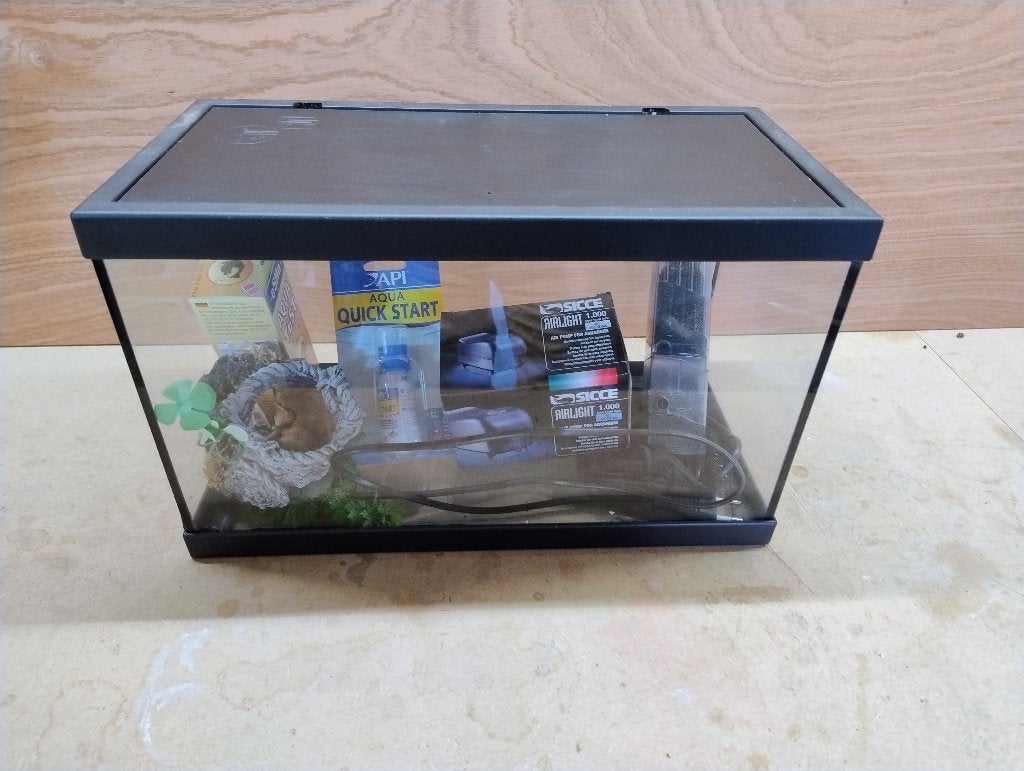 Aquarium avec accessoires, Animaux & Accessoires, Aquarium vide, Enlèvement, Utilisé, Couvercle inclus