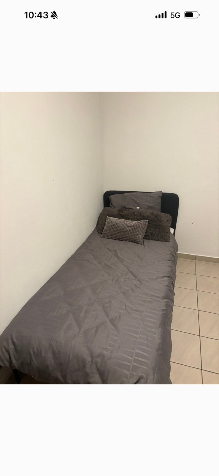 Bed+ matras, Ophalen, 90 cm, Eenpersoons, Zo goed als nieuw