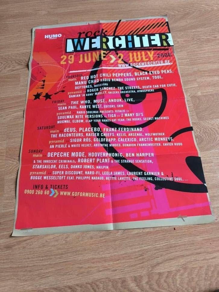 Affiche Werchter, 20 jaar geleden, Enlèvement ou Envoi