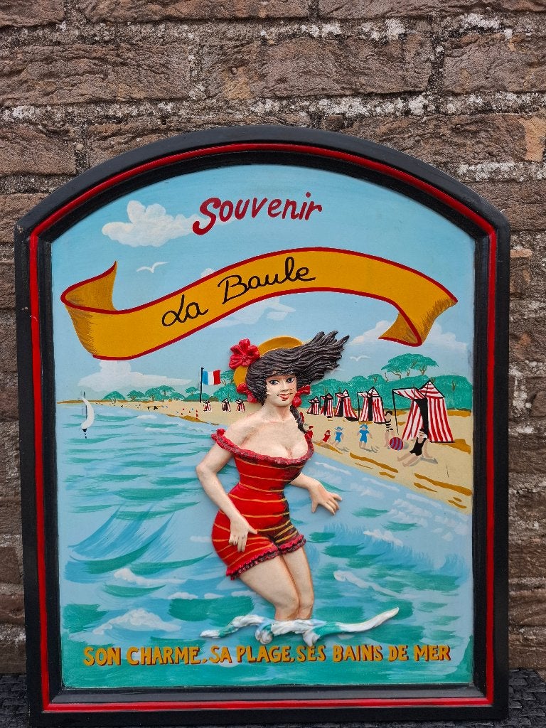 tableau de pub en bois plage, Enlèvement ou Envoi
