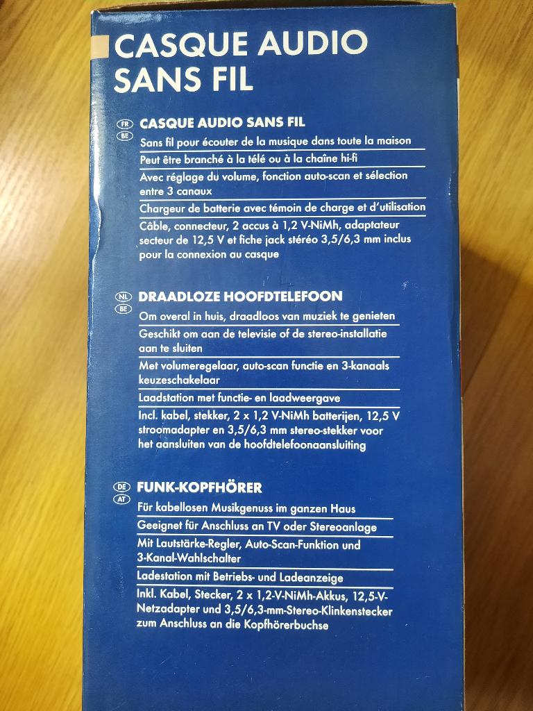Casque audio sans fil SilverCrest avec base de charge, Enlèvement ou Envoi, Neuf, Autres marques, Sans fil