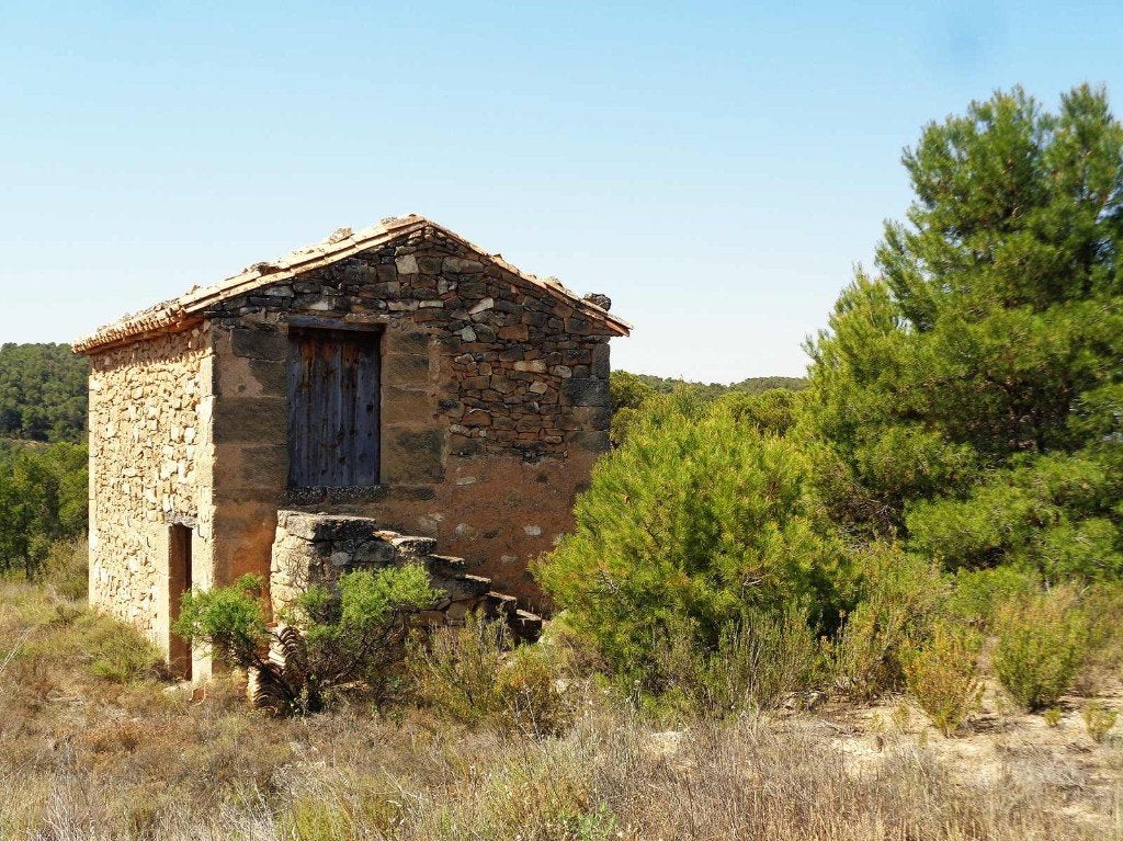 Finca à Maella (Aragon, Espagne) - 1125, Immo, Étranger, 80 m², Autres types, Espagne, Campagne