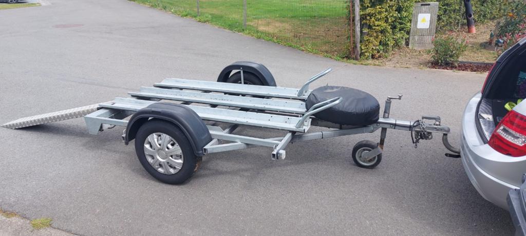 Remorque porte-moto, Motoren, Accessoires | Overige, Ophalen