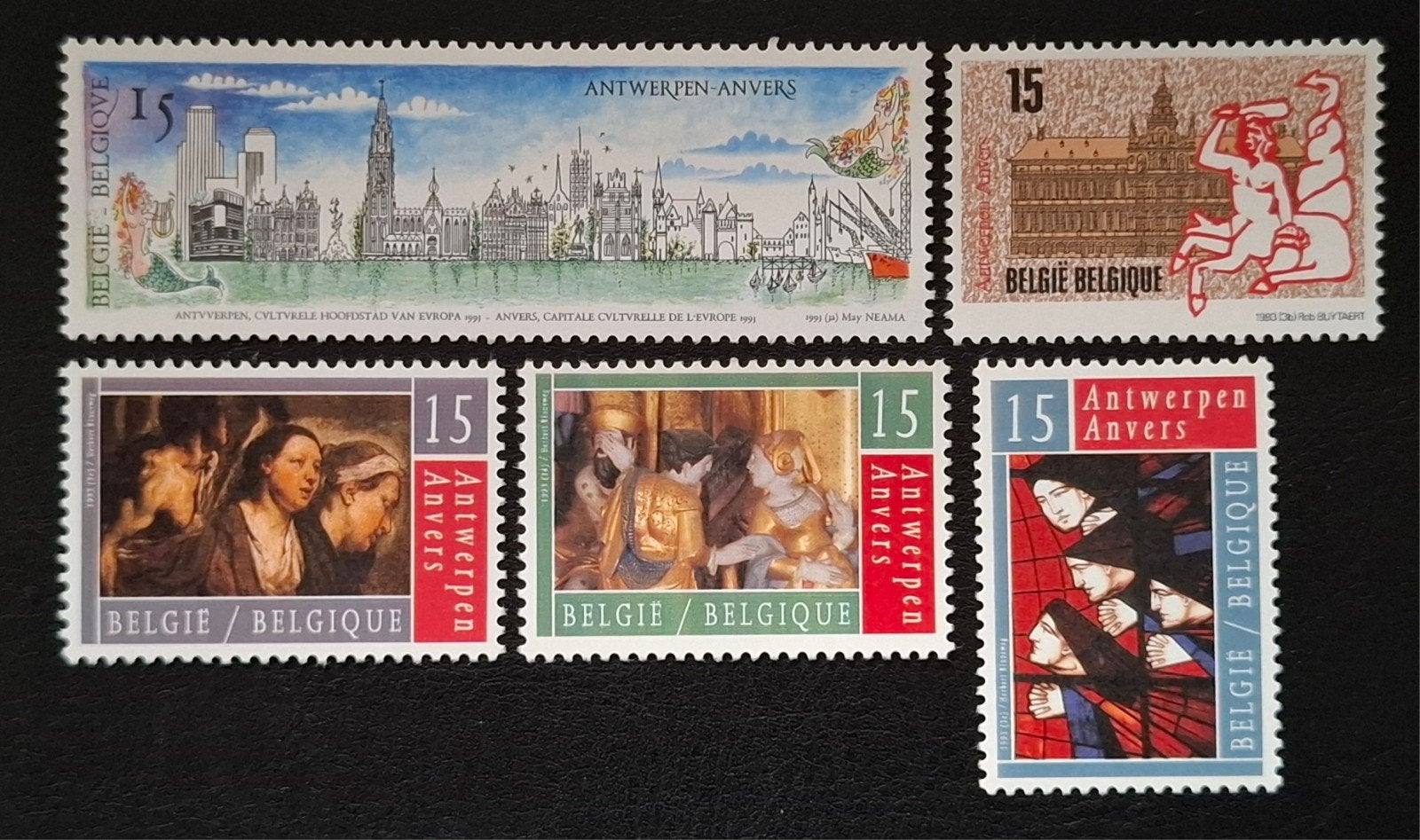 België: OBP 2495/99 ** Antwerpen 1993., Europa, Frankeerzegel, Ophalen of Verzenden, Zonder stempel