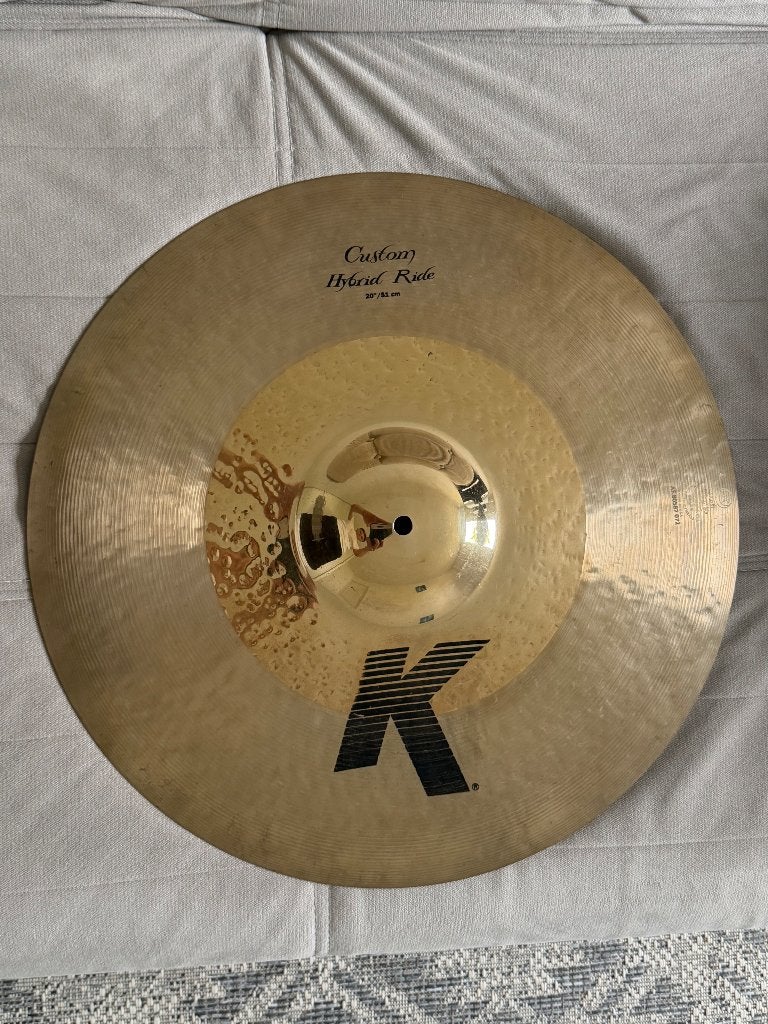 Ride Zildjian K custom hybrid 20, Enlèvement, Utilisé