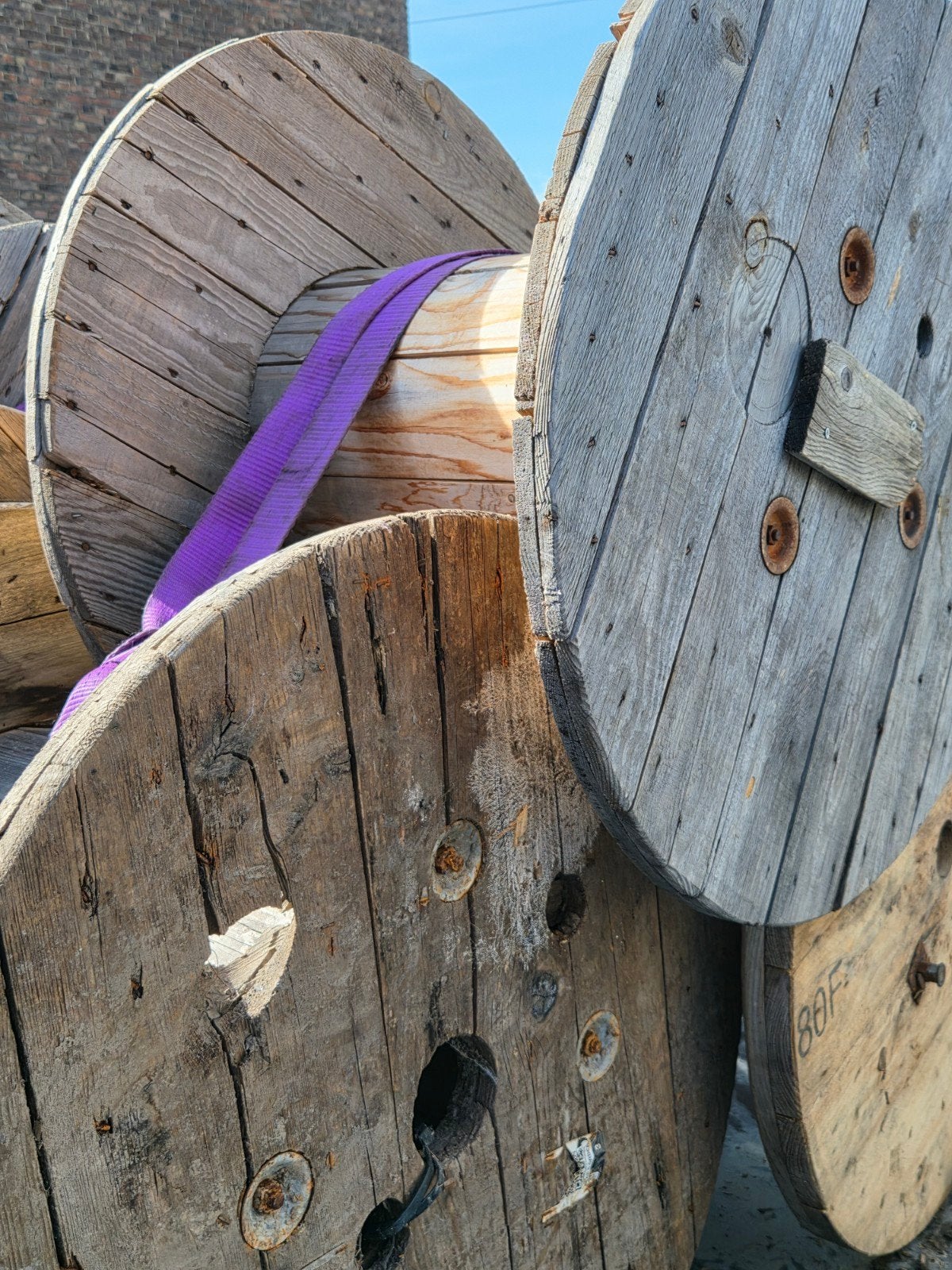 bobine en bois pour deco jardin par pièce, Jardin & Terrasse, Enlèvement, Bois