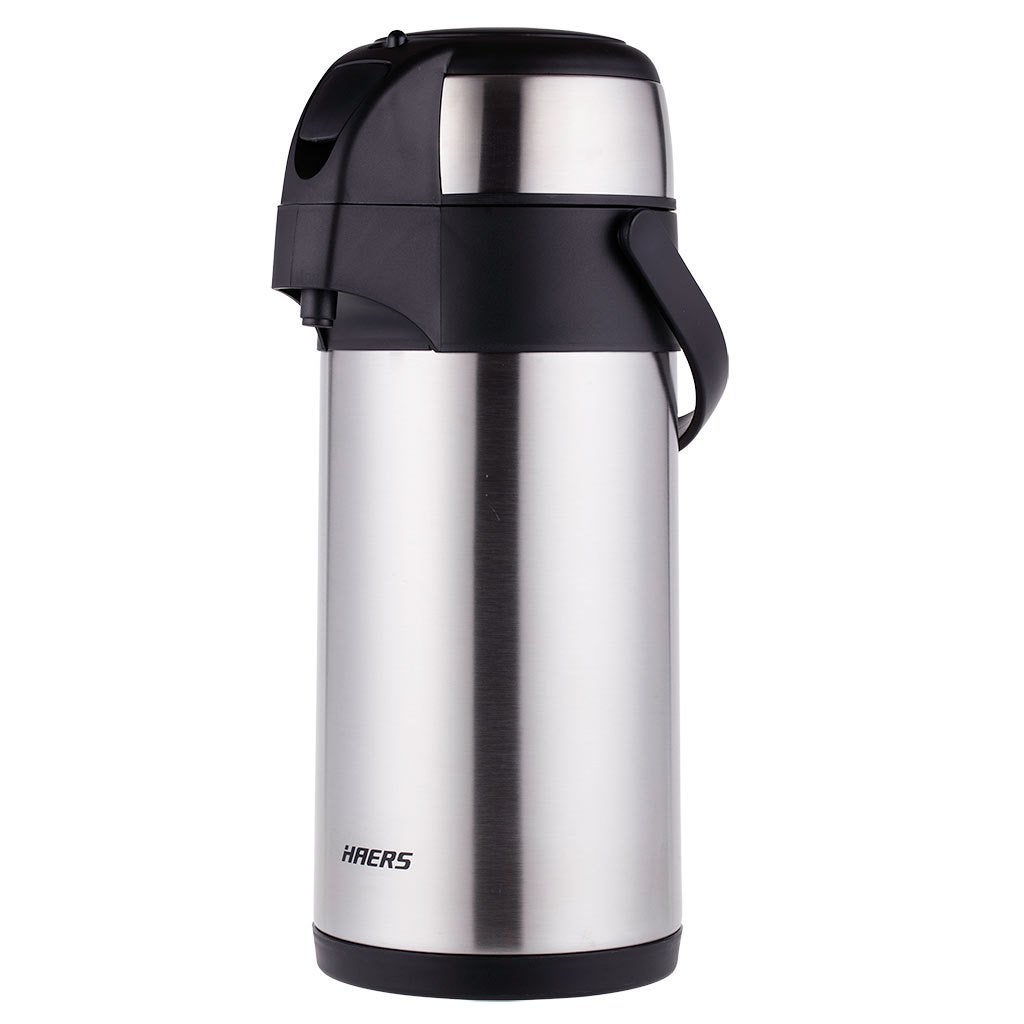 Nieuw | Thermos - Isoleerkan - Pompkan 3L Inox - met duwpomp, Meerkleurig, Overige materialen, Overige stijlen, Nieuw