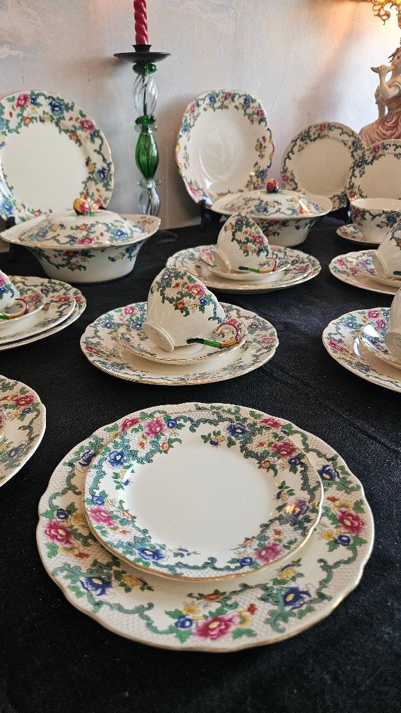 ANTIEK SERVIES ENGLAND VIKTORIA, Ophalen, Gebruikt, Overige merken, Vintage