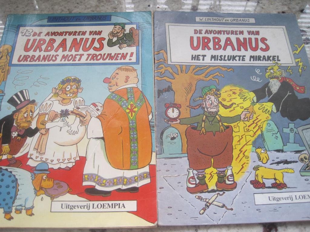 2 oude stripverhalen Urbanus 1984-1985, Meerdere stripboeken, Ophalen of Verzenden