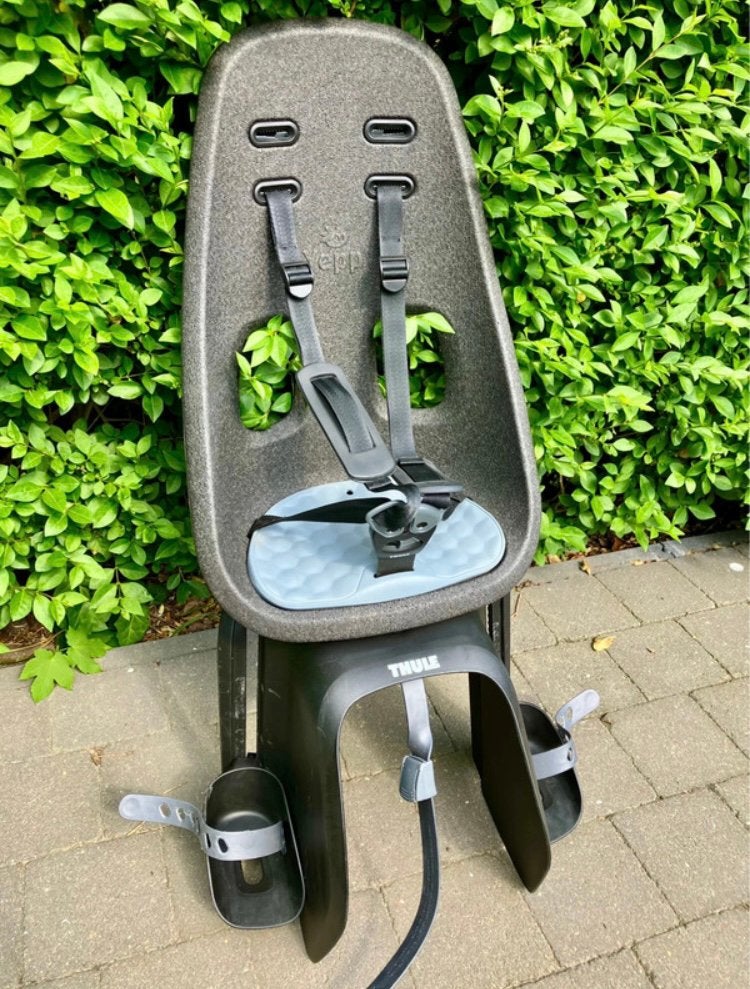THULE Yepp Nexxt Maxi Rack Mount fietsstoel, Repose-pieds, Enlèvement, Utilisé, 9 à 18 kg