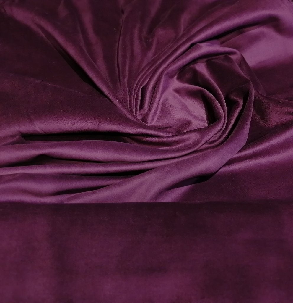 Outlet : corduroy / ribfluweel velvet met stretch, paars., Verzenden, 120 cm of meer, Paars, Katoen