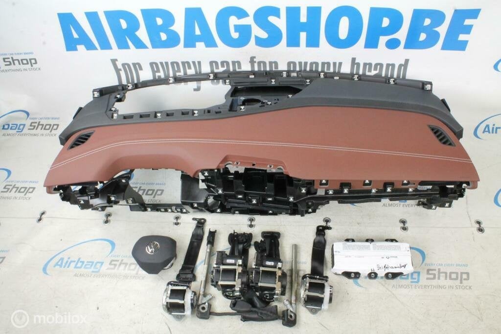 Airbag Tableau bord brun HUD couture blanche Volkswagen ID.5, Enlèvement ou Envoi, Utilisé