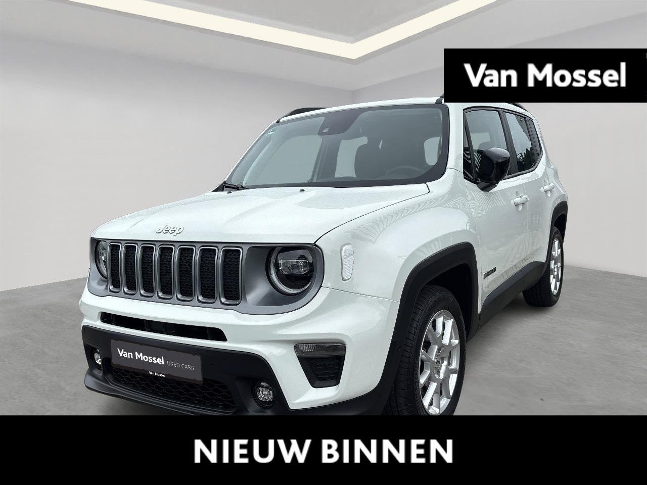 Jeep Renegade 1.5T e-Hybrid Limited, Stof, Gebruikt, 4 cilinders, Wit