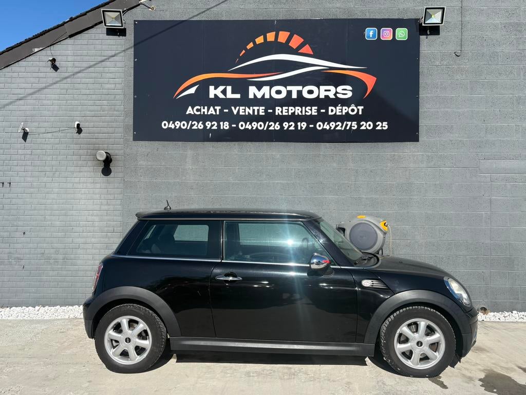 MINI COOPER ONE D 1.6 DIESEL 171 000KM CARPASS 2010, Autos, Mini, Achat, Entreprise, Boîte manuelle, Noir