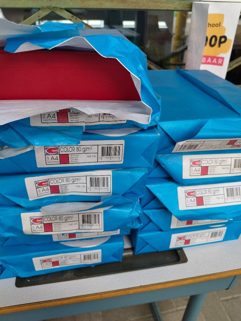Papier 80g rood - 12 pakken, Ophalen of Verzenden, Nieuw