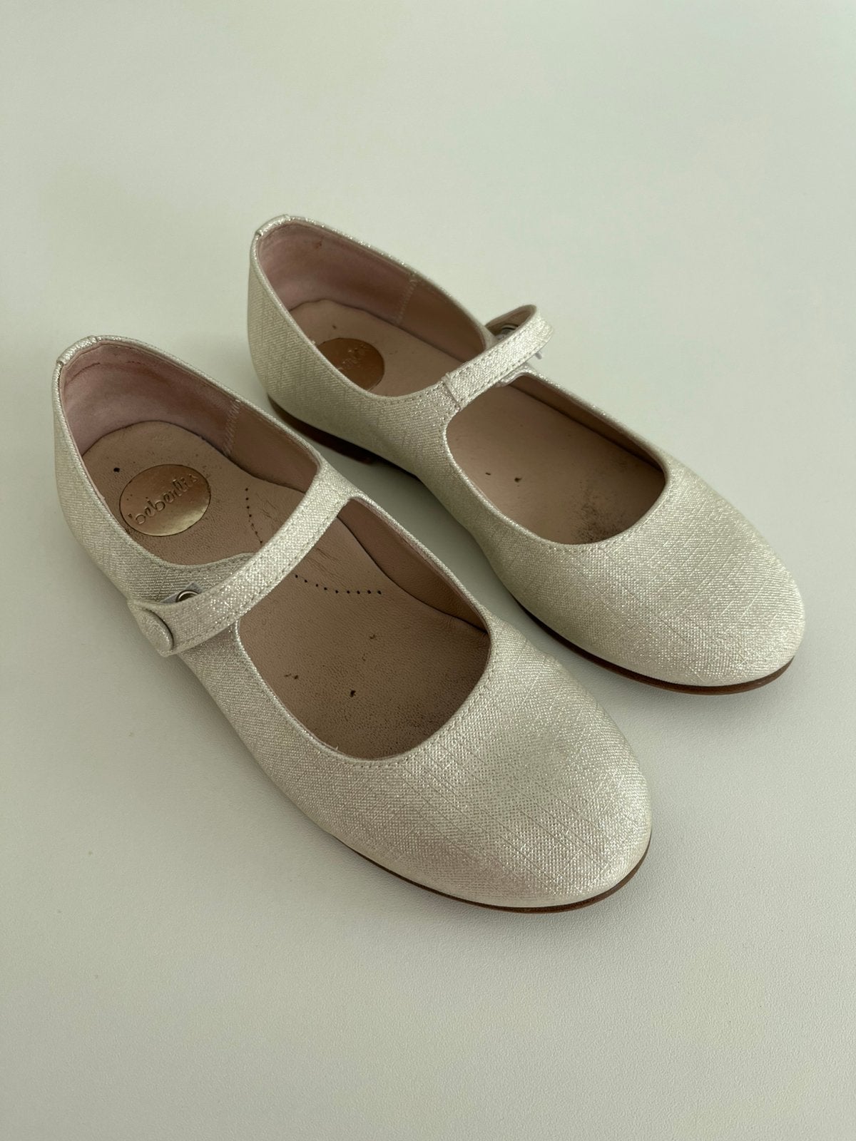 Ballerines blanches Beberlis M32, Enlèvement ou Envoi, Comme neuf, Chaussures, Fille