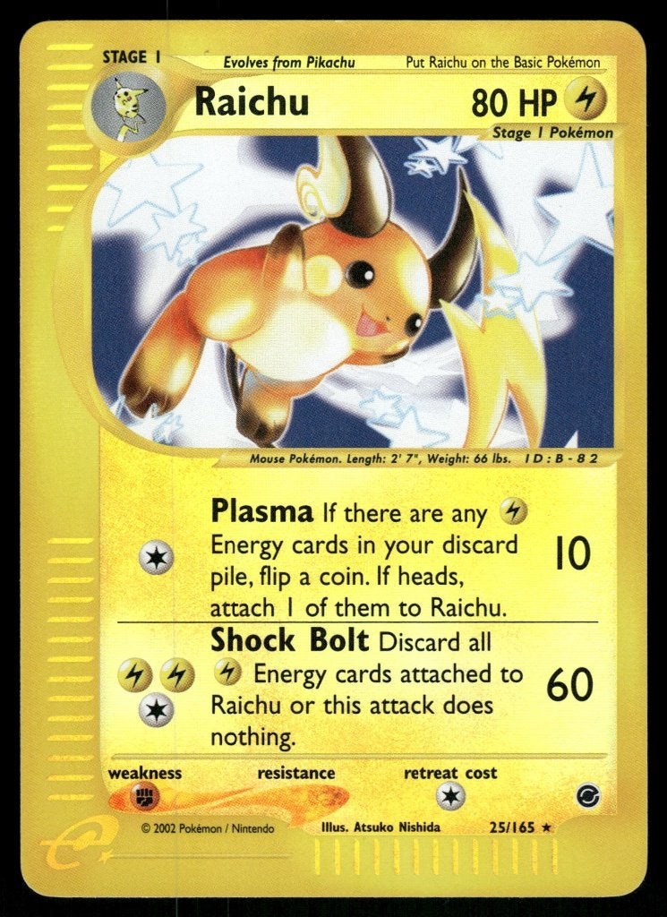 Raichu 25/165 - Expedition Base Set (Reverse Holo) (NM), Verzenden, Gebruikt