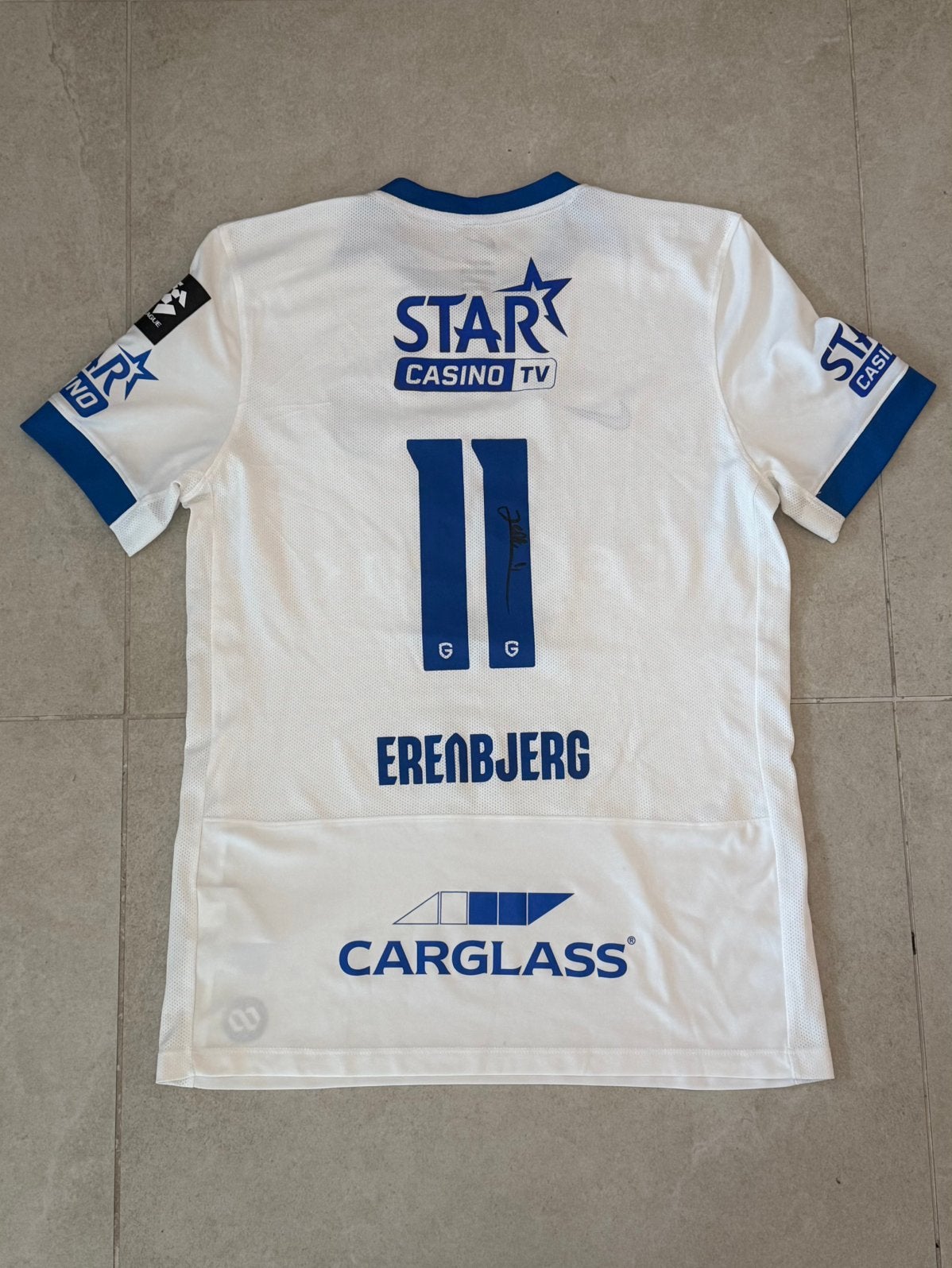 Matchworn shirt krc genk erenbjerg, Ophalen of Verzenden, Zo goed als nieuw