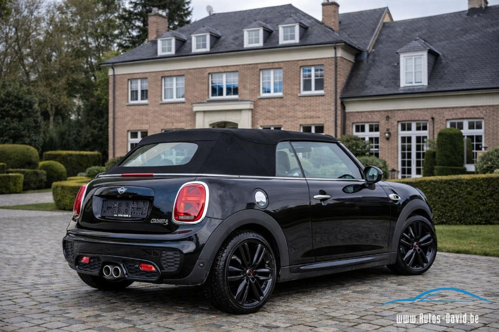 Mini Cooper S Cabrio John Cooper Works 2.0 Turbo, Auto's, Voorwielaandrijving, 4 cilinders, Cabriolet, Zwart