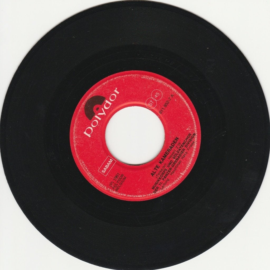Single en vinyle 45T (7") : 'Alte Kameraden' (Mars Music), 7 inch, Autres genres, Utilisé, Enlèvement ou Envoi