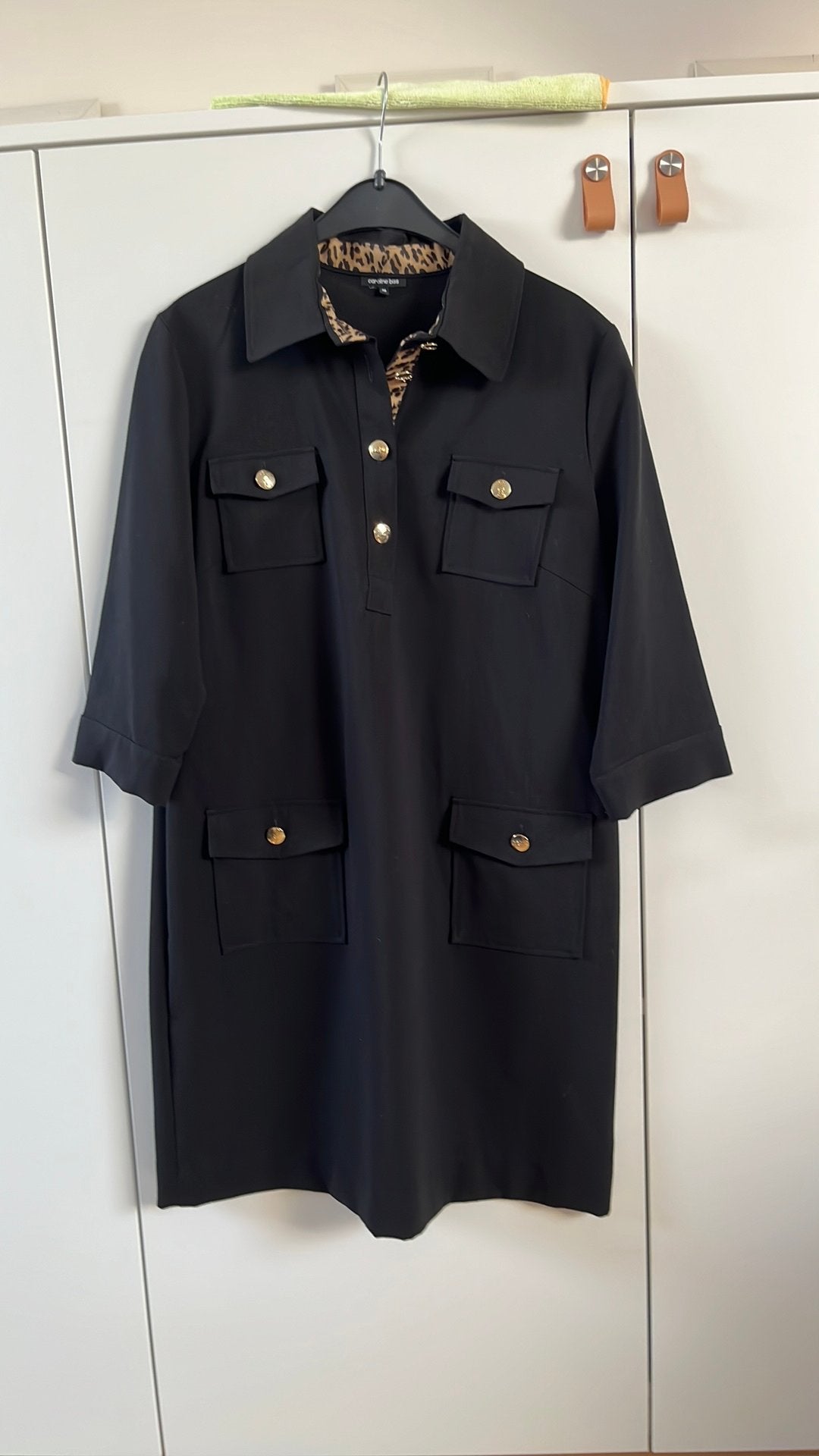 Zwart jurkje Caroline Biss maat 40, Kleding | Dames, Jurken, Ophalen of Verzenden, Zo goed als nieuw, Maat 38/40 (M), Zwart