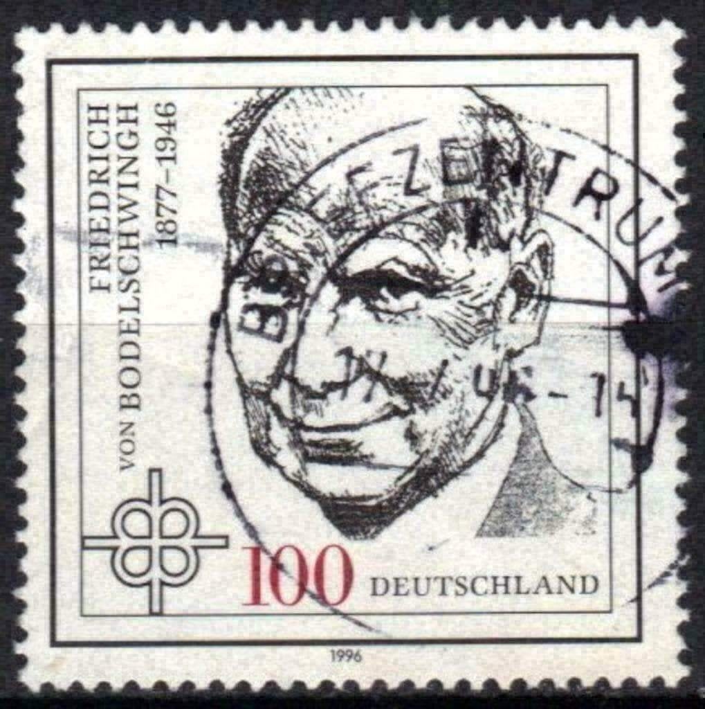 Allemagne 1996 - Yvert 1667 - F. von Bodelschwingh (ST), Envoi, Affranchi