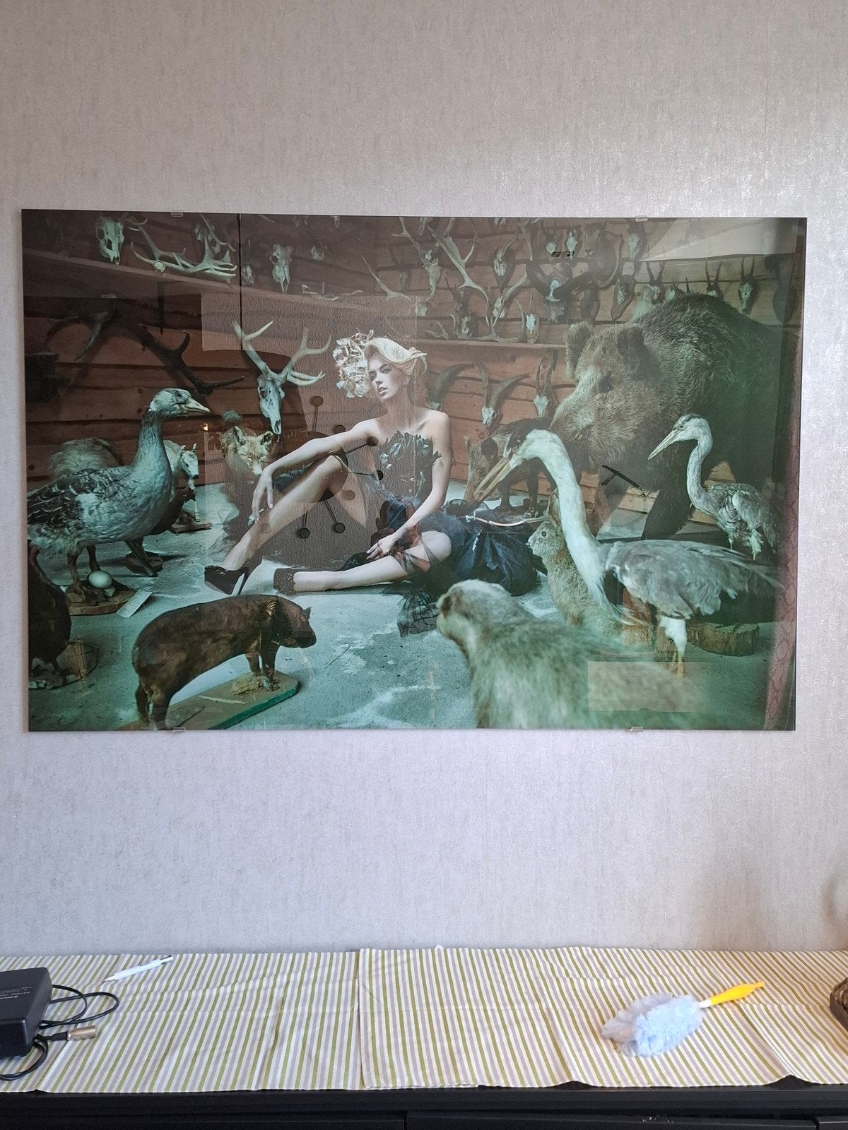 tableau verre exceptionnel, Antiquités & Art, Enlèvement
