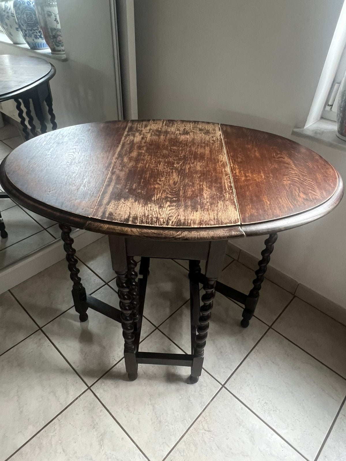 klassieke eikenhouten gateleg table, Huis en Inrichting, Ophalen, Gebruikt