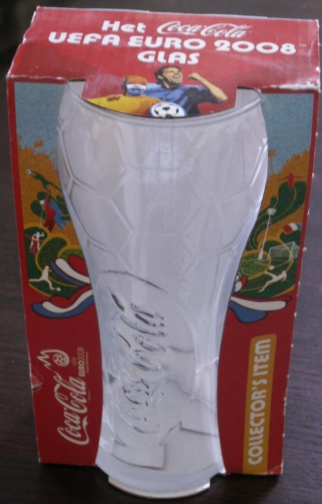 Coca Cola uefa euro 2008 glas voetbal Coca-Cola in doos, Verzamelen, Ophalen of Verzenden, Nieuw