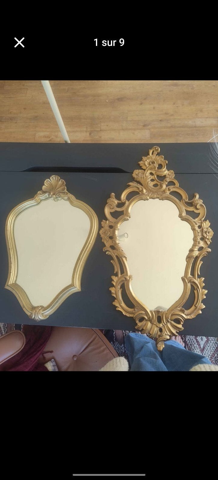 2 Oise foudre Spiegels, Antiek en Kunst