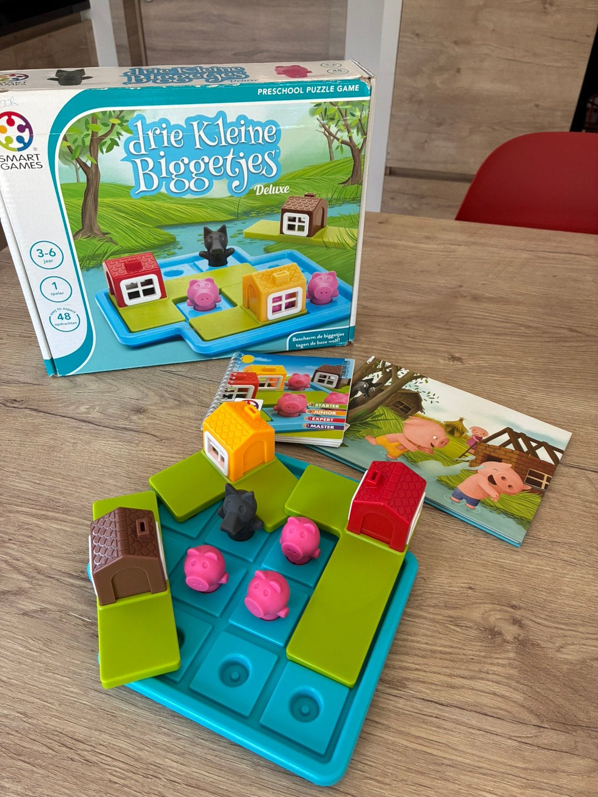 Smartgame: drie kleine biggetjes delux, Kinderen en Baby's, Ophalen, Zo goed als nieuw, Puzzelen