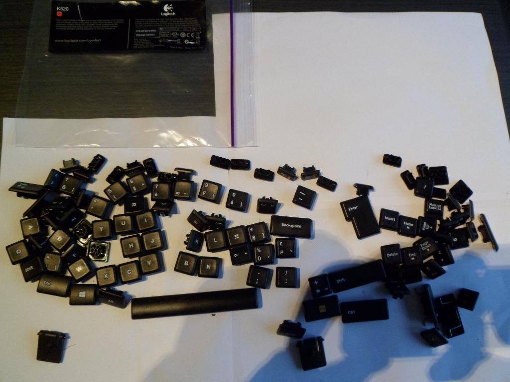 touches du clavier Logitech+ Azerty, Enlèvement, Azerty