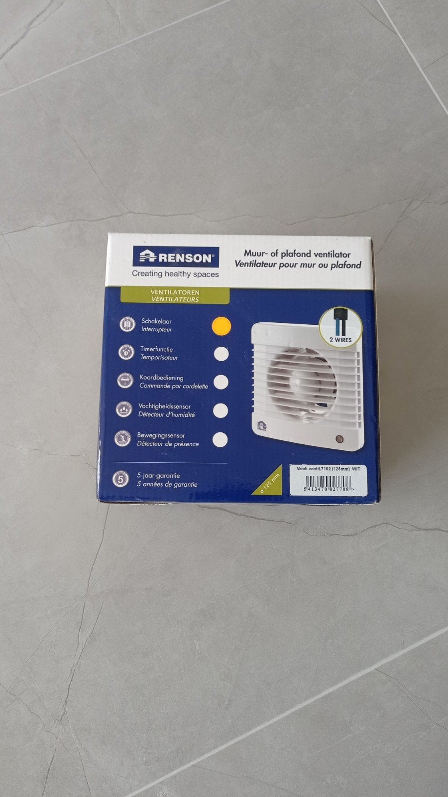 Renson 125 mm ventilator, Ophalen of Verzenden, Ventilator