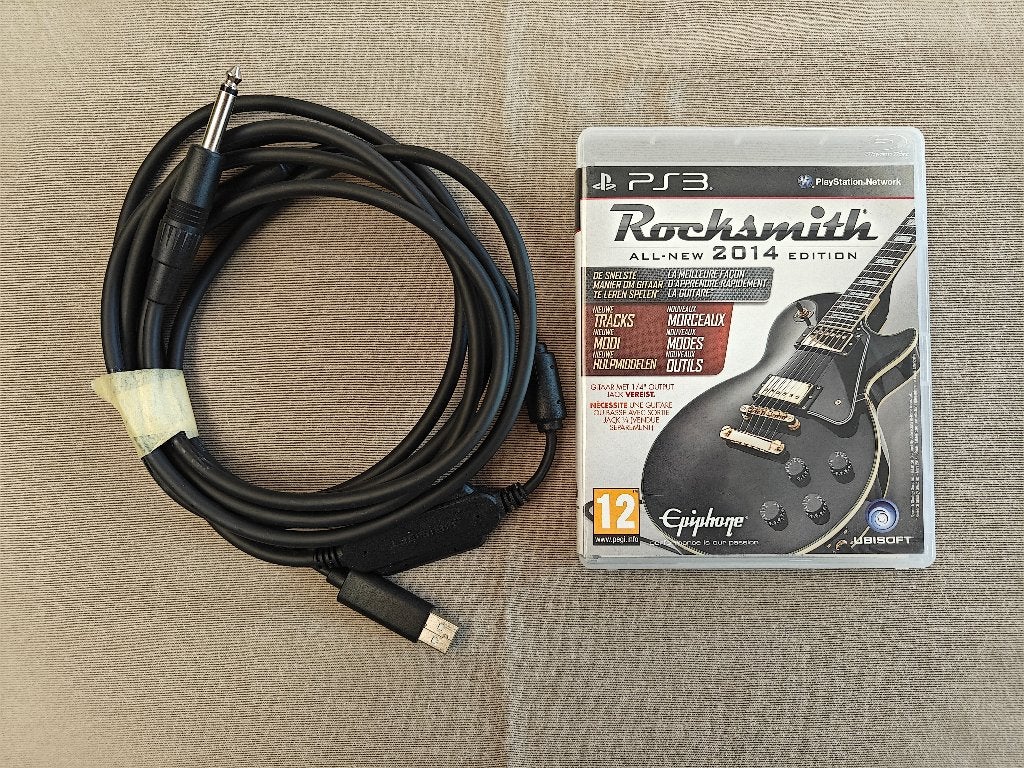 PS3 Rocksmith spelletje met bijhorende kabel, Enlèvement ou Envoi, Comme neuf, Musique