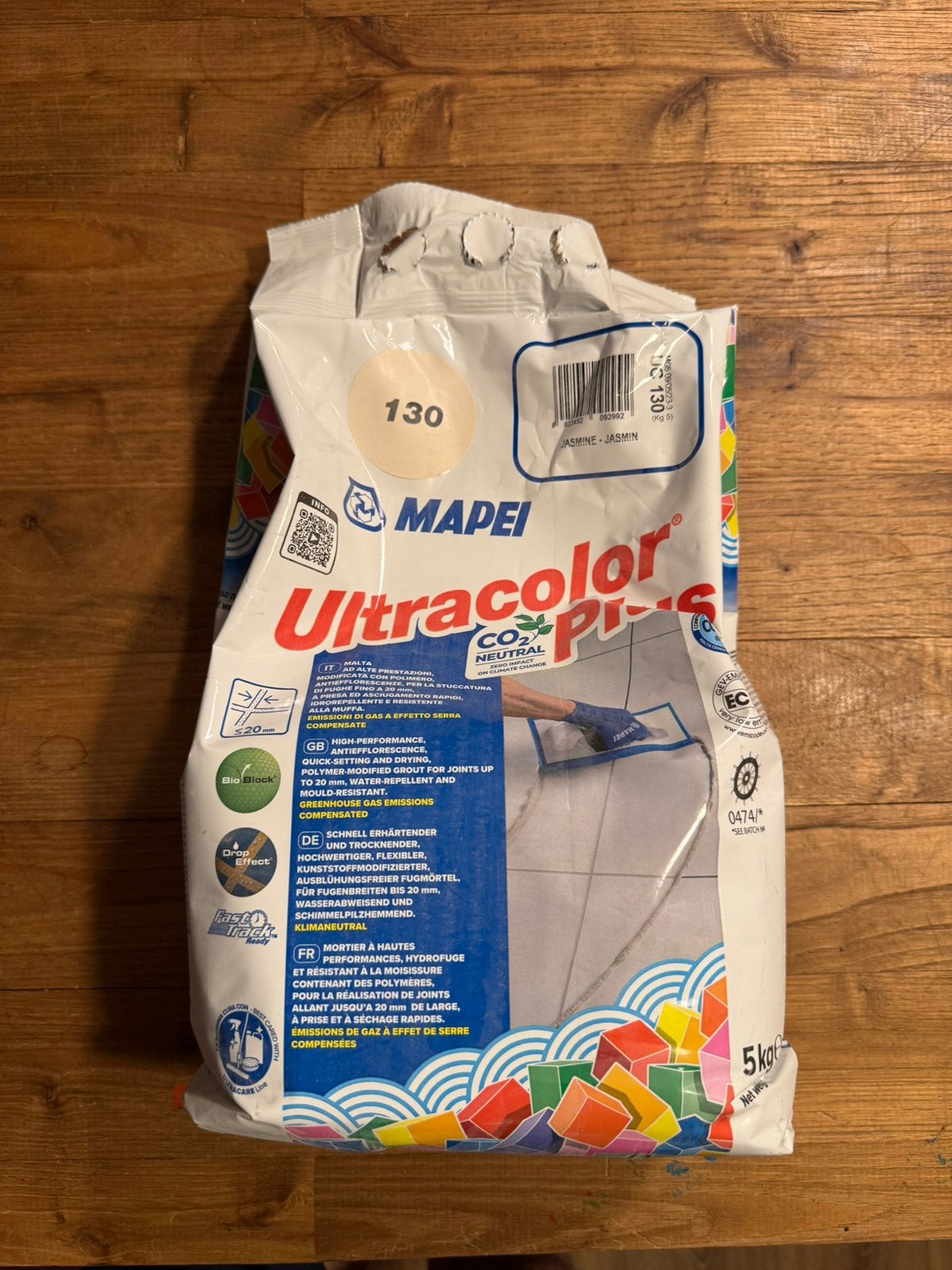 Nieuwe zak Mapei Ultracolor Plus voegmortel - Jasmijn (5 kg), Bricolage & Construction, Enlèvement, Neuf