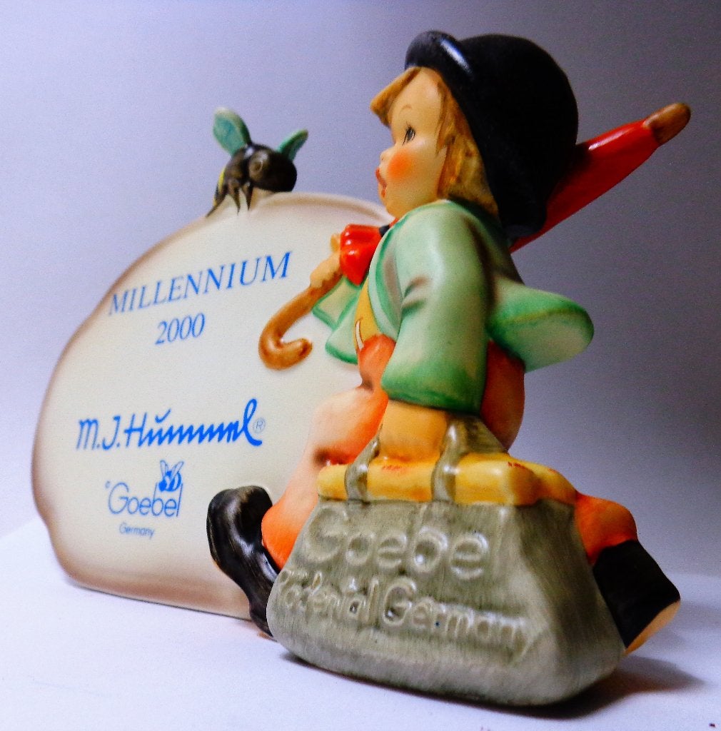 M I Hummel:900-Merry Wanderer-Millennium Plaque-Collector'98, Verzamelen, Ophalen of Verzenden
