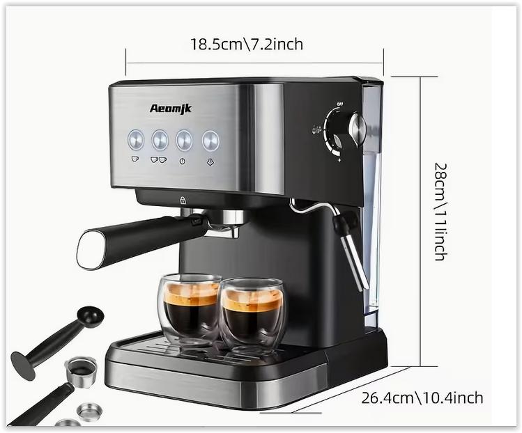Machine à expresso semi-automatique italienne Aeomjk | Pres, Electroménager, Machine à espresso, Réservoir d'eau amovible, Enlèvement ou Envoi