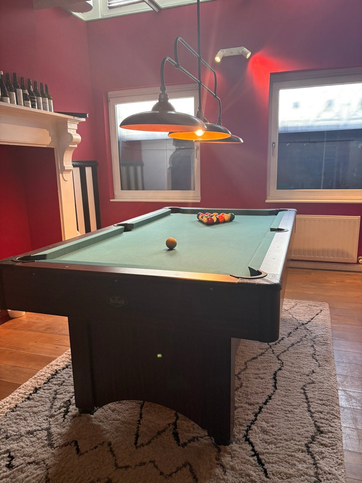 Pooltafel + toebehoren, Ophalen, Zo goed als nieuw, Pooltafel