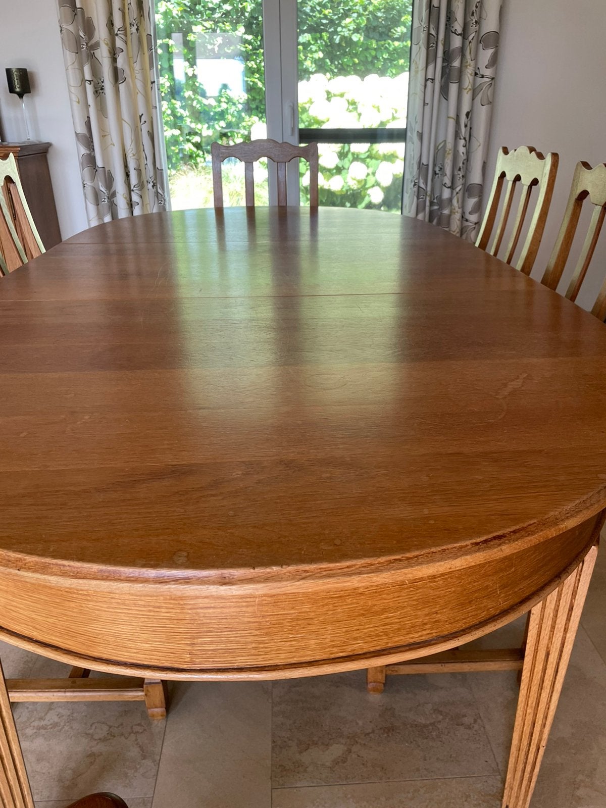 Salle a manger , table a rallonges, Maison & Meubles, Enlèvement, Comme neuf, 6 à 8 chaises
