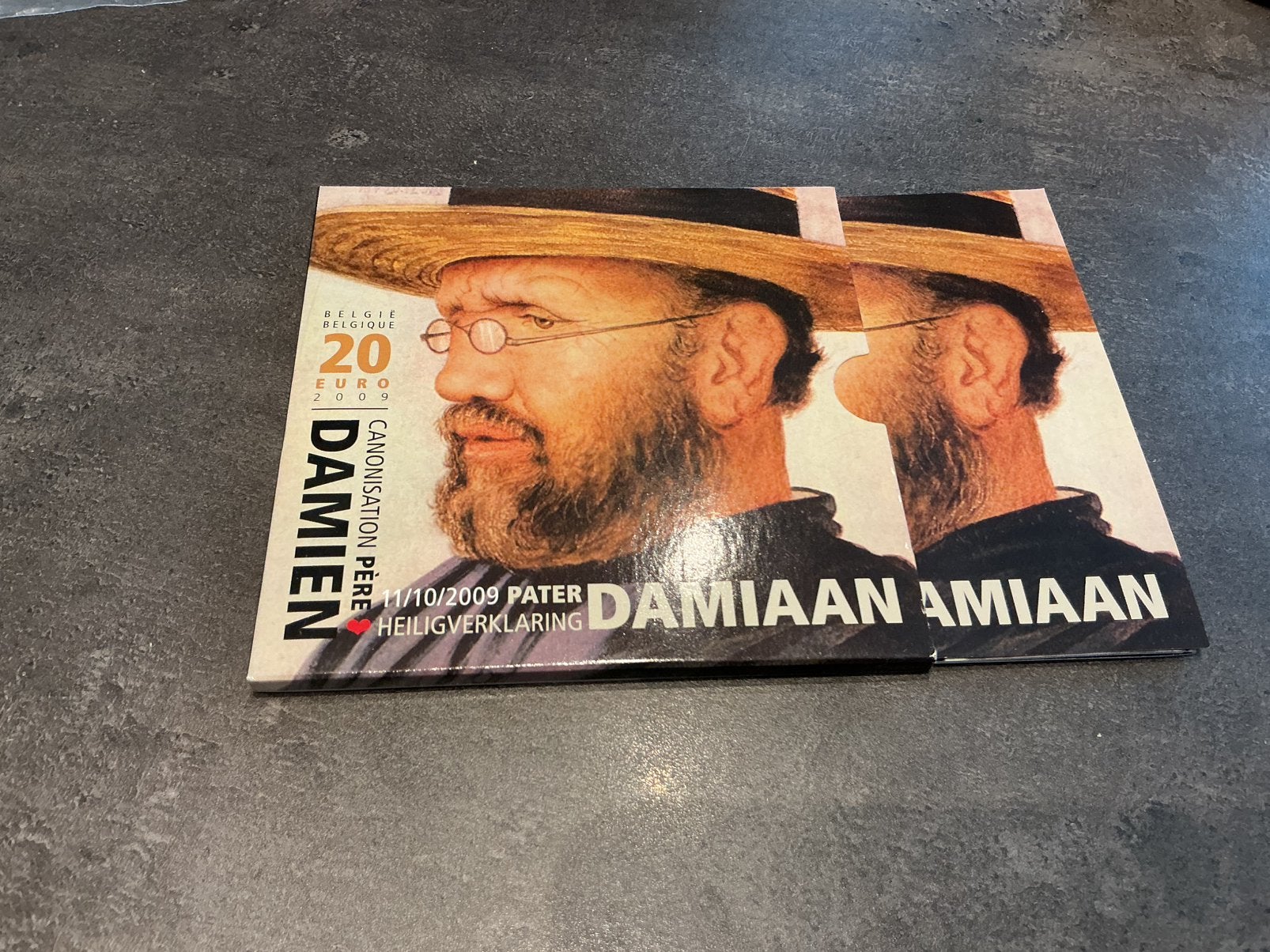 Belgique 20 euros 2009 argent Père Damiaan, Enlèvement ou Envoi, Argent