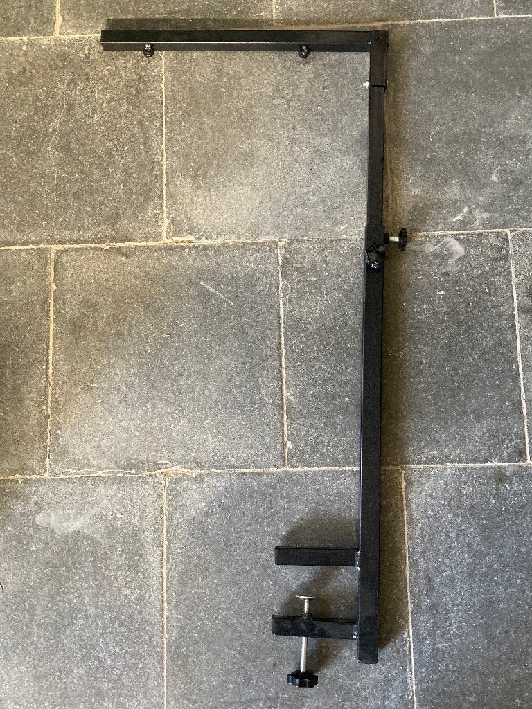 Stevige trimbeugel zwart met tafelklem voor trimtafel, Dieren en Toebehoren, Ophalen of Verzenden, Gebruikt, Trimtafel