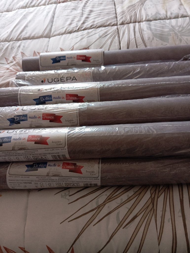 Papier peint, Enlèvement, Neuf, Gris, Autres matériaux