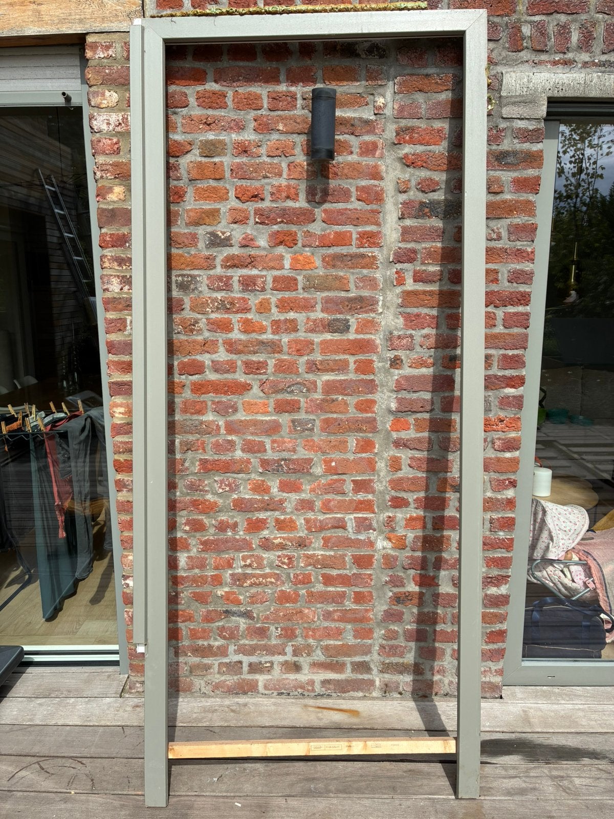 Porte pvc Shüco 240x104x7, Enlèvement, Comme neuf