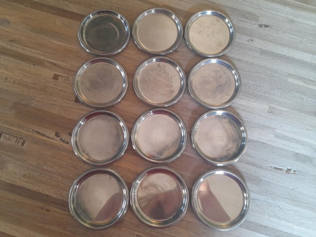 12 Antieke schaaltjes, Antiek en Kunst, Ophalen of Verzenden
