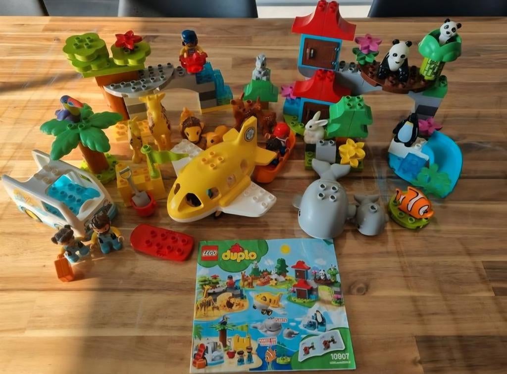 Groot lot duplo (12sets, dieren en losse stukken), Kinderen en Baby's, Speelgoed | Duplo en Lego, Ophalen, Gebruikt, Complete set