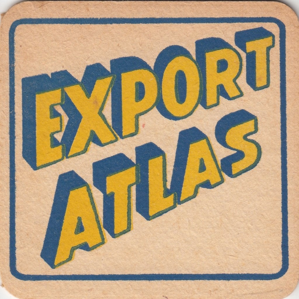 oud bierviltje  Atlas, Collections, Marques de bière, Enlèvement ou Envoi