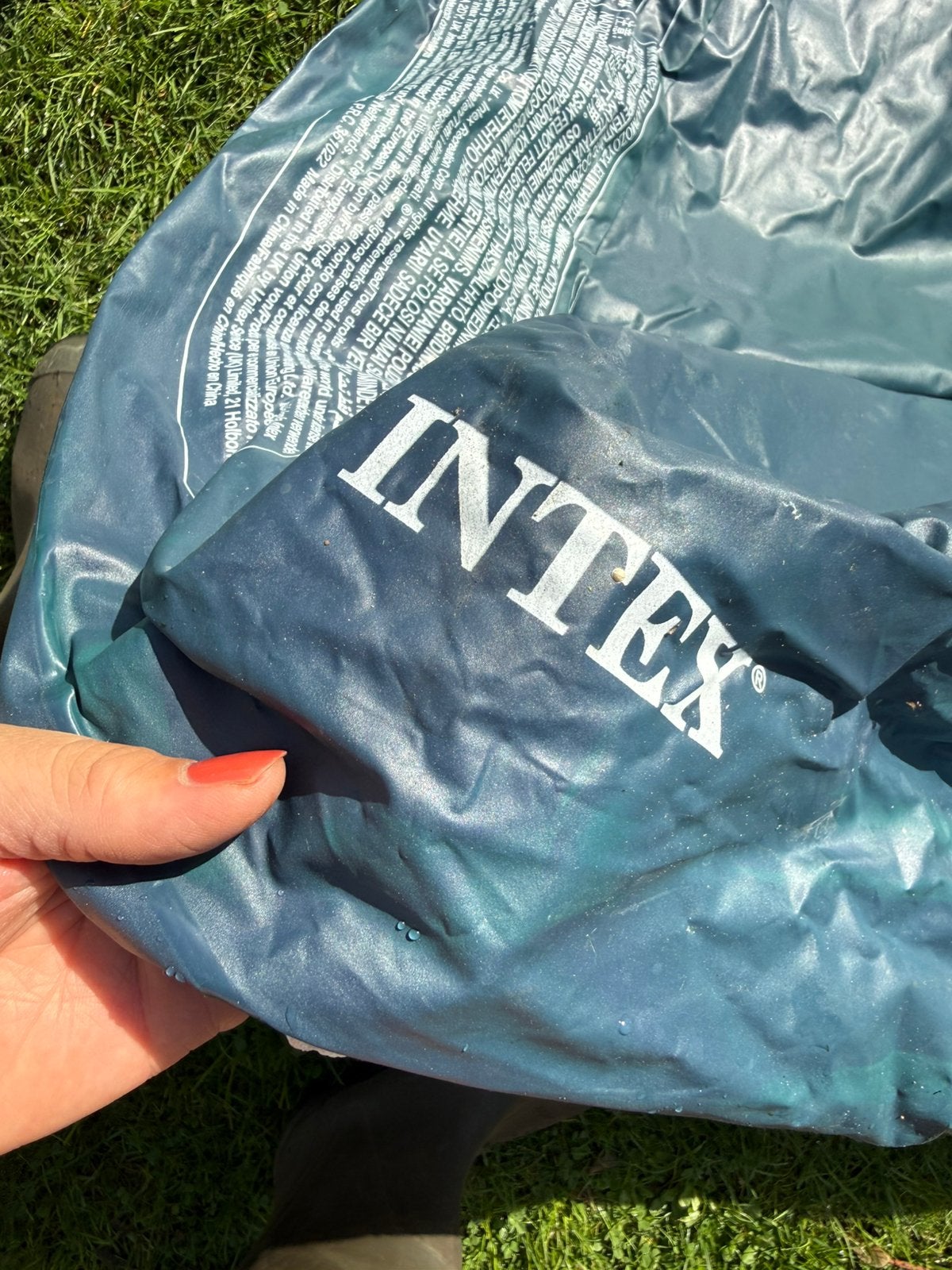 Afdekzeil intex, Tuin en Terras, Ophalen, Zo goed als nieuw